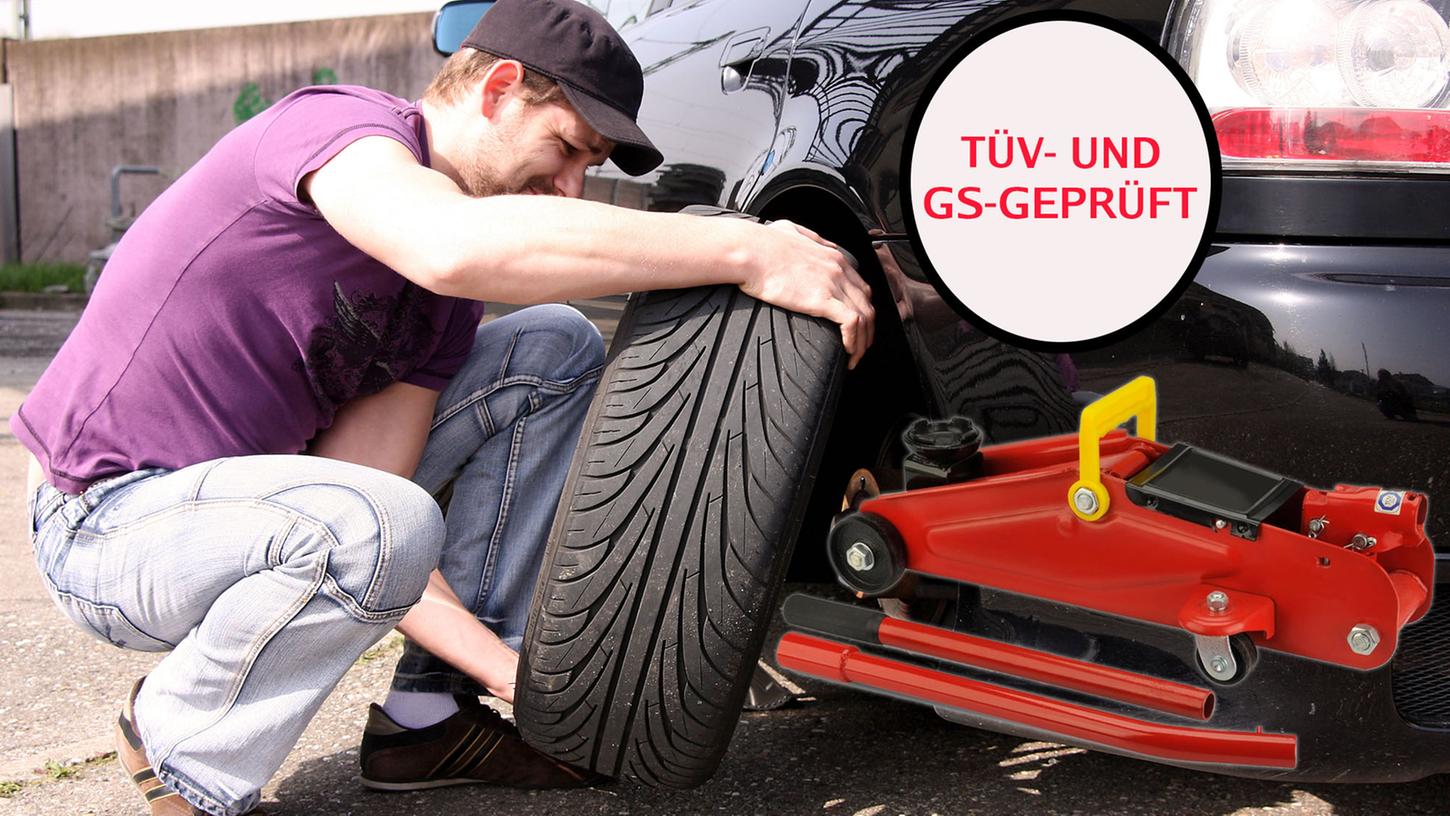 GLEAVI Wagenheber Rollen 2 Tonnen - Ersatzräder Für Hydraulikheber